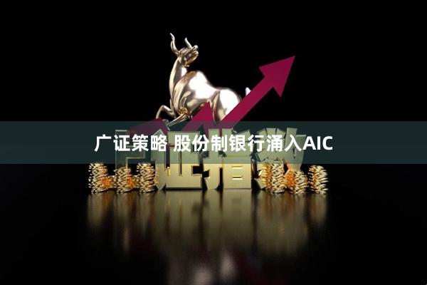 广证策略 股份制银行涌入AIC