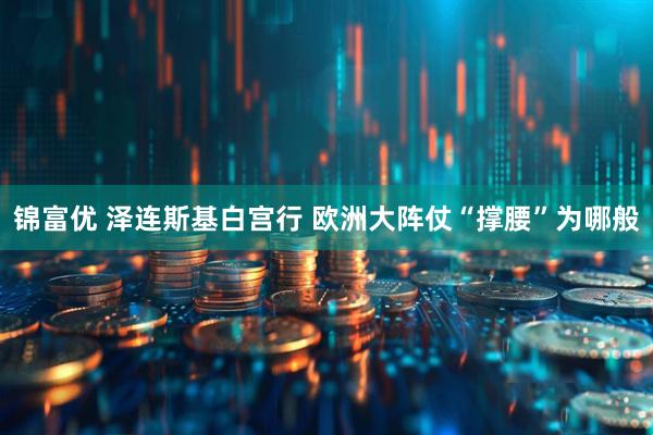 锦富优 泽连斯基白宫行 欧洲大阵仗“撑腰”为哪般