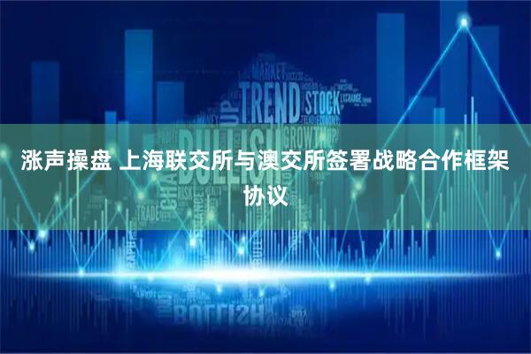 涨声操盘 上海联交所与澳交所签署战略合作框架协议